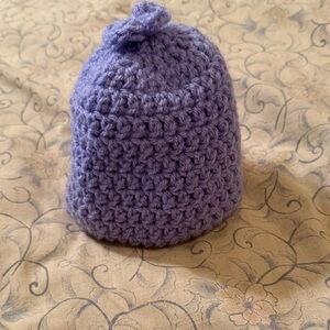 Handmade Purple Crochet Baby Hat